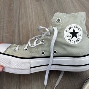 Converse High Top Sneakers - Natural Cream Canvas
